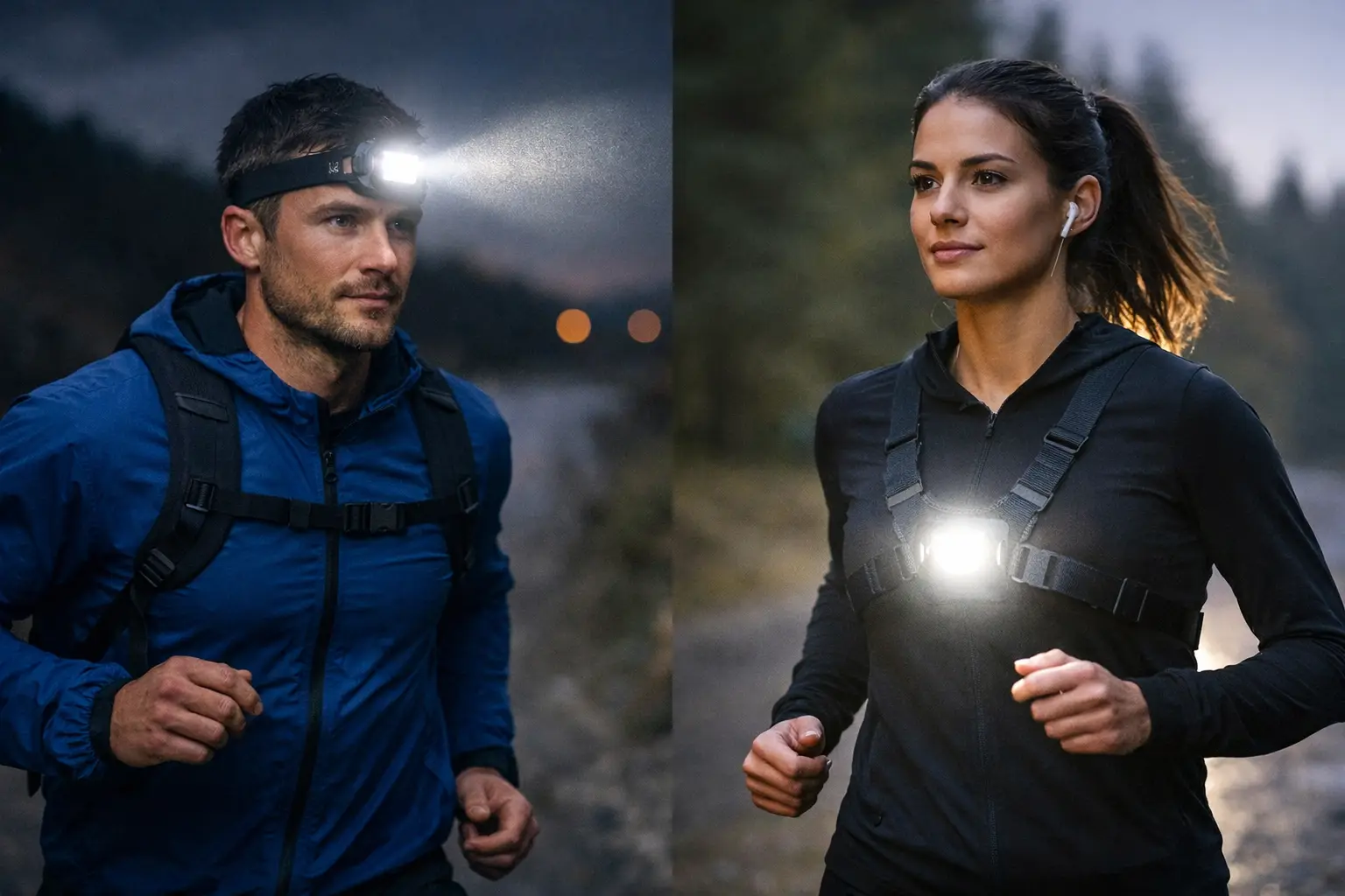 Head Torch vs Chest Light for Running